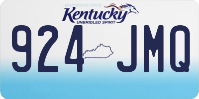 KY license plate 924JMQ
