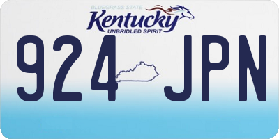 KY license plate 924JPN