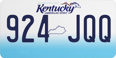 KY license plate 924JQQ
