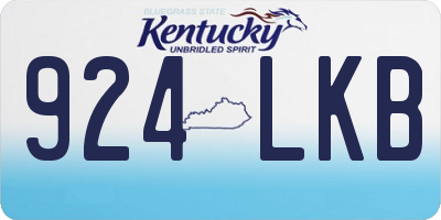 KY license plate 924LKB