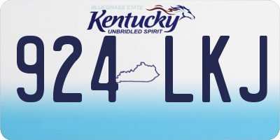 KY license plate 924LKJ