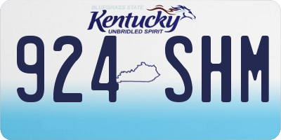 KY license plate 924SHM