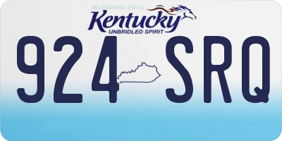 KY license plate 924SRQ