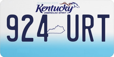 KY license plate 924URT