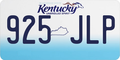 KY license plate 925JLP