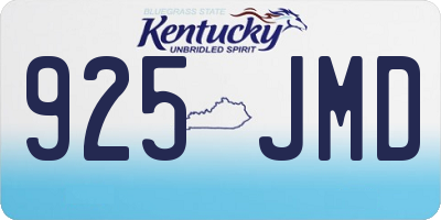 KY license plate 925JMD