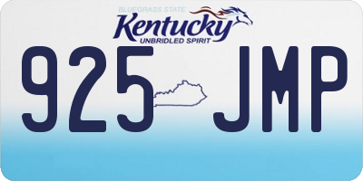 KY license plate 925JMP