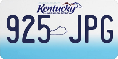 KY license plate 925JPG
