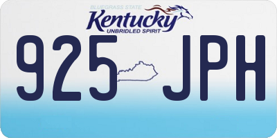 KY license plate 925JPH