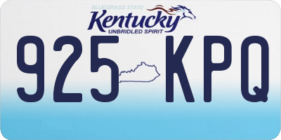 KY license plate 925KPQ