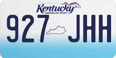 KY license plate 927JHH