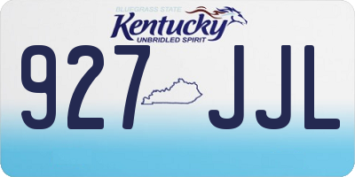 KY license plate 927JJL