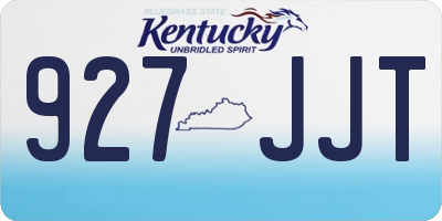 KY license plate 927JJT