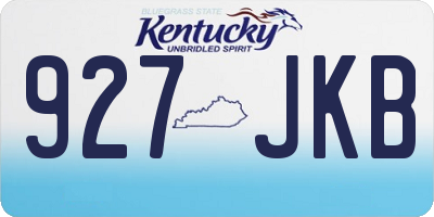 KY license plate 927JKB
