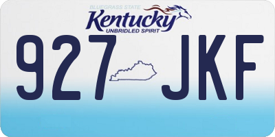KY license plate 927JKF