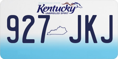 KY license plate 927JKJ