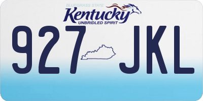 KY license plate 927JKL