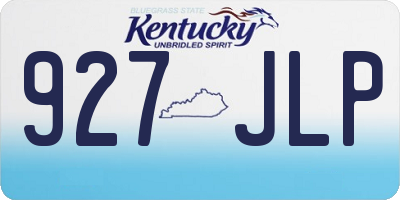 KY license plate 927JLP