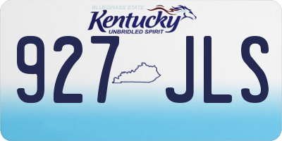 KY license plate 927JLS