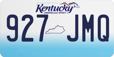 KY license plate 927JMQ
