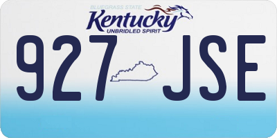 KY license plate 927JSE