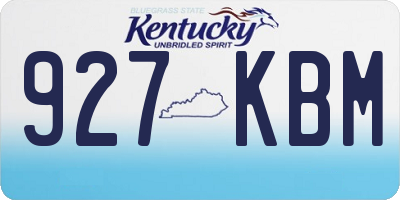 KY license plate 927KBM