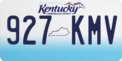 KY license plate 927KMV