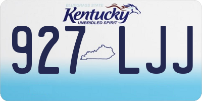 KY license plate 927LJJ