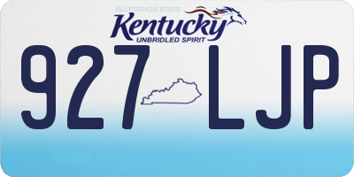 KY license plate 927LJP