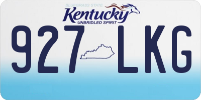 KY license plate 927LKG