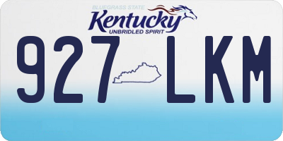 KY license plate 927LKM