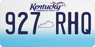 KY license plate 927RHQ