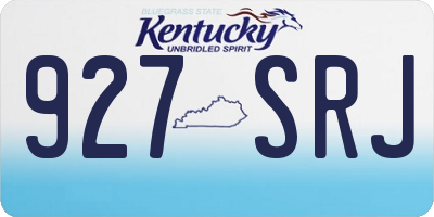 KY license plate 927SRJ