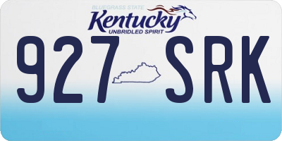 KY license plate 927SRK