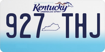 KY license plate 927THJ