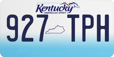 KY license plate 927TPH