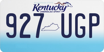 KY license plate 927UGP