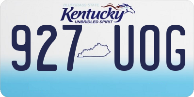 KY license plate 927UOG