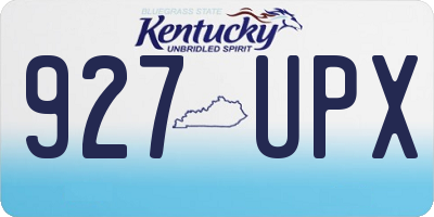 KY license plate 927UPX