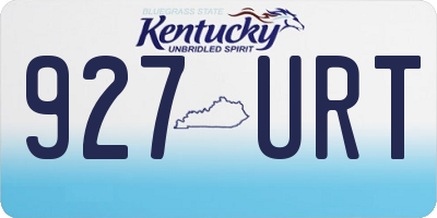 KY license plate 927URT