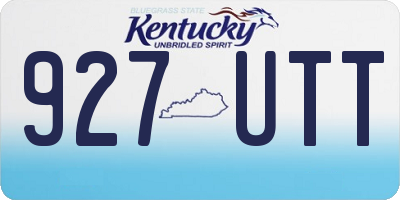 KY license plate 927UTT