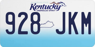 KY license plate 928JKM