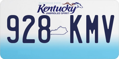 KY license plate 928KMV