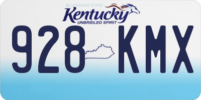 KY license plate 928KMX