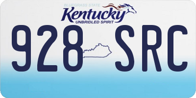 KY license plate 928SRC