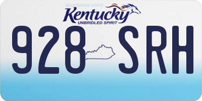 KY license plate 928SRH