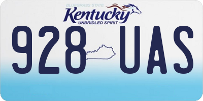 KY license plate 928UAS