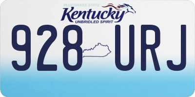 KY license plate 928URJ