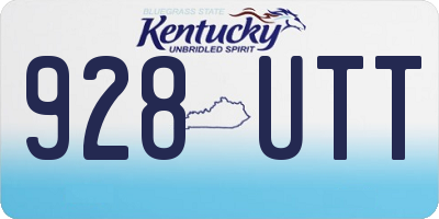 KY license plate 928UTT