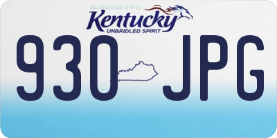 KY license plate 930JPG